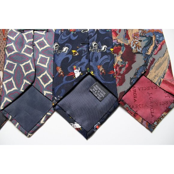 Lot of 6 Mens Neckties Van Heusen J. Garcia Hunting Ham Looney Tunes Mania Retro - Picture 10 of 12